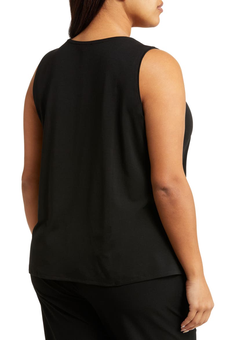 Stretch Jersey Tank, Alternate, color, BLACK