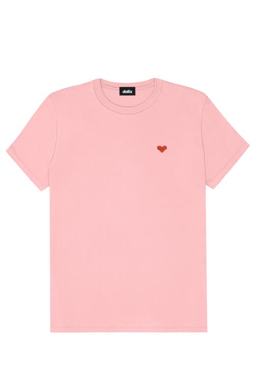 Dalix Womens Pixel Heart Jersey Relaxed Tee
