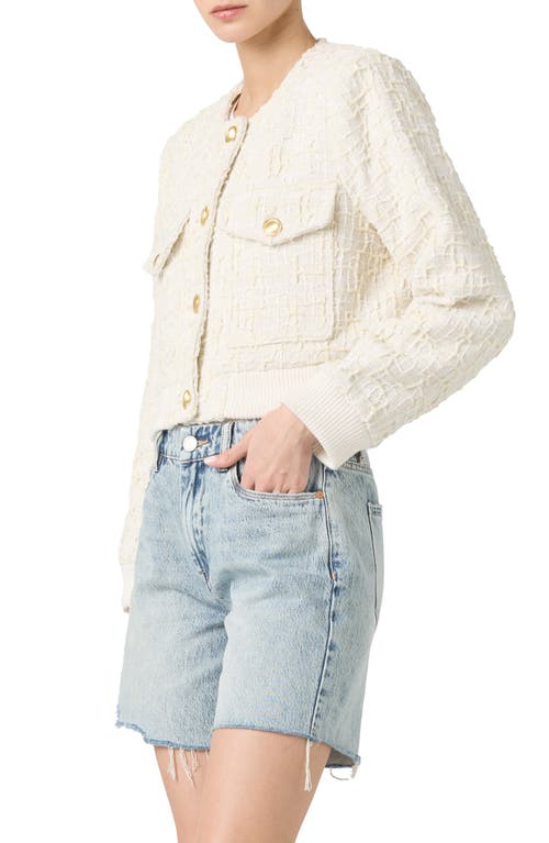BLANKNYC BLANKNYC TEXTURED CROP WOVEN JACKET