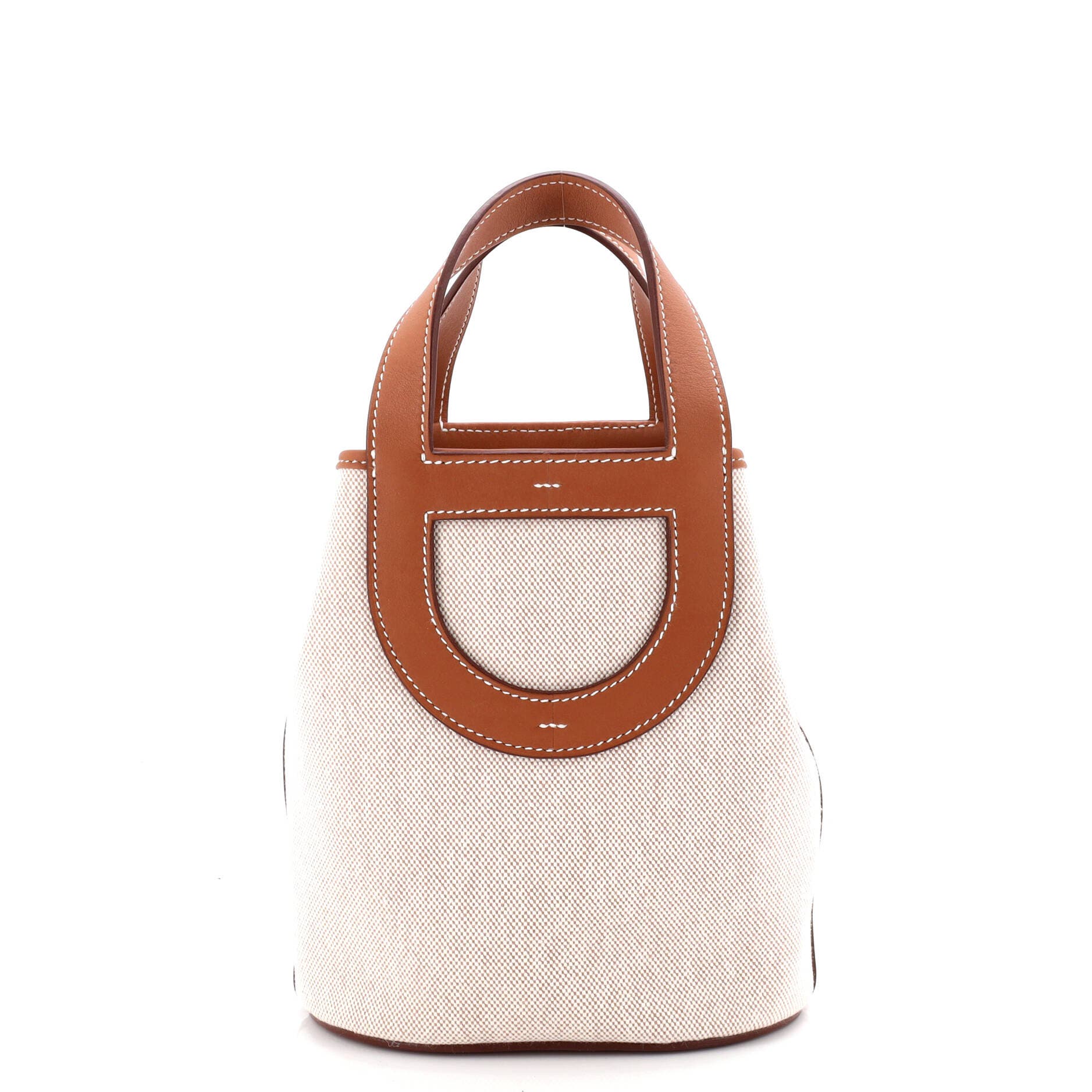 Pre-Owned Hermes In-The-Loop Bag Canvas with Swift 18, Main, color, Gold