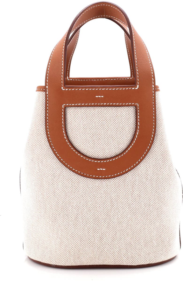 Pre-Owned Hermes In-The-Loop Bag Canvas with Swift 18, Main, color, Gold