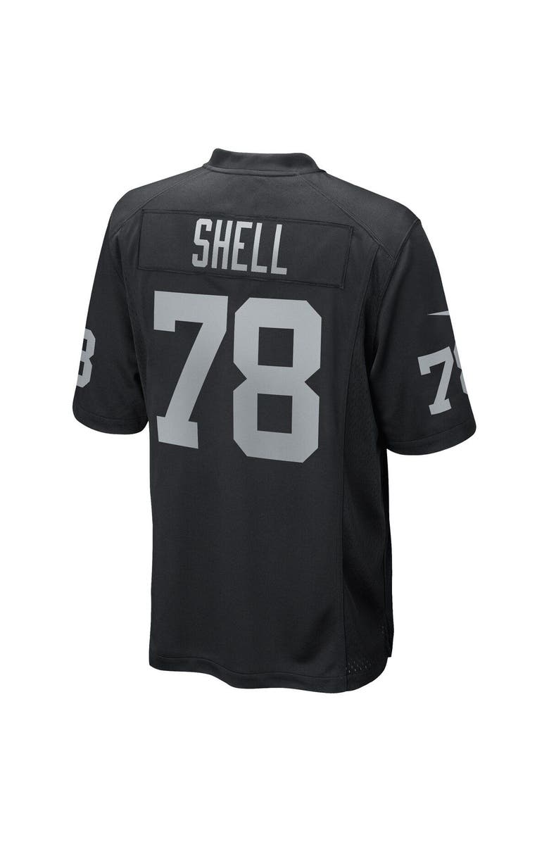 Nike Men's Nike Art Shell Black Las Vegas Raiders Game Retired Player Jersey, Alternate, color,