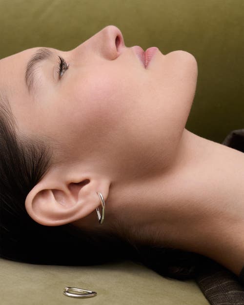 Pdpaola Vento Mini Hoops In Silver