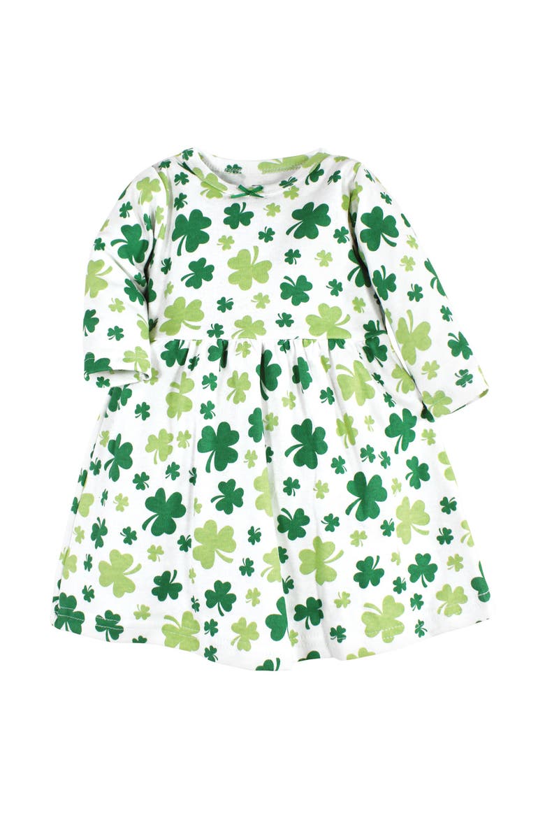 Stylish Baby Dress 2Pk, Alternate, color, Green Shamrocks