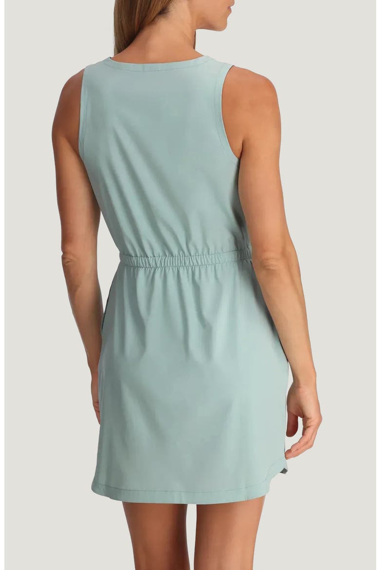 Breeze Drawstring Waist Dress, Alternate, color, OCEAN MIST