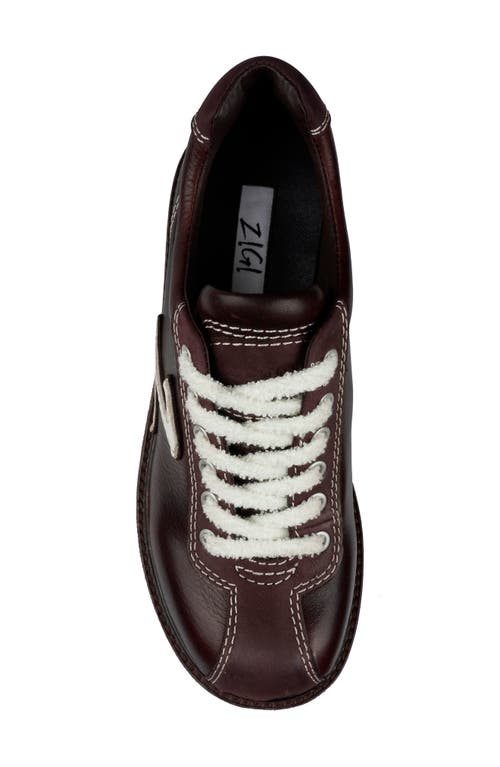Zigi Shelby Lace-up Platform Shoe In Brown