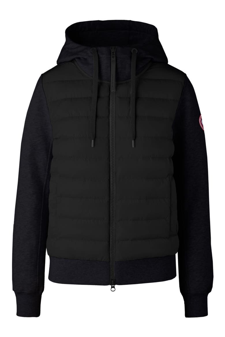 Hybridge Muskoka Full Zip Hoodie, Alternate, color, BLACK