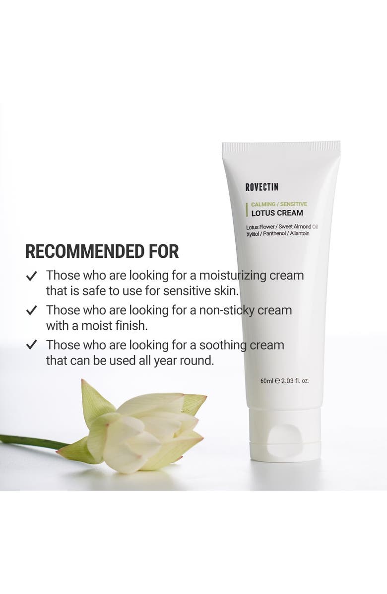 ROVECTIN Calming Lotus Cream, Alternate, color, 60Ml