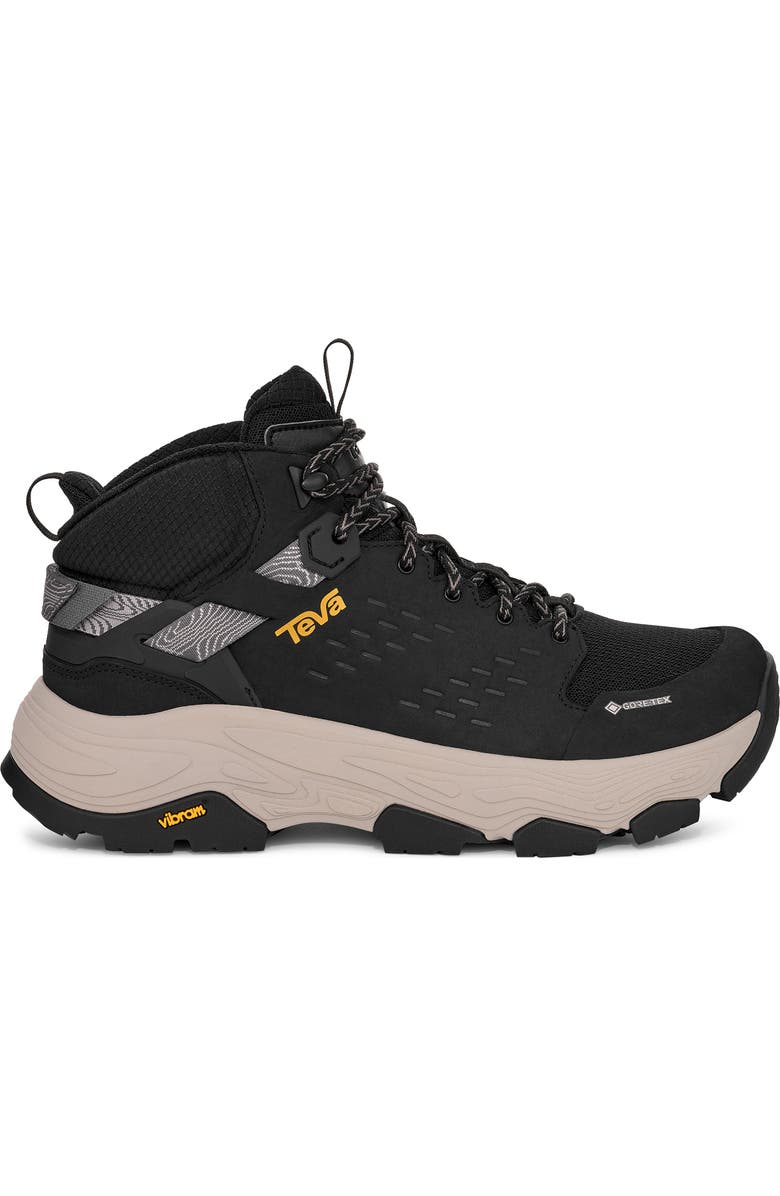 Teva Grandview Max Gore-Tex<sup>®</sup> Waterproof Hiking Boot, Alternate, color, Black