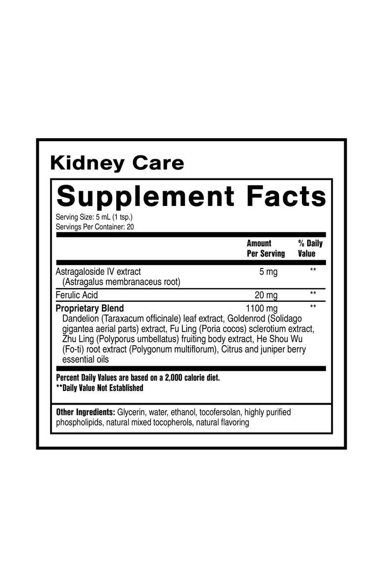 Quicksilver Scientific Kidney Care Astragaloside IV Goldenrod and Dandelion Leaf Supplement, Alternate, color, 