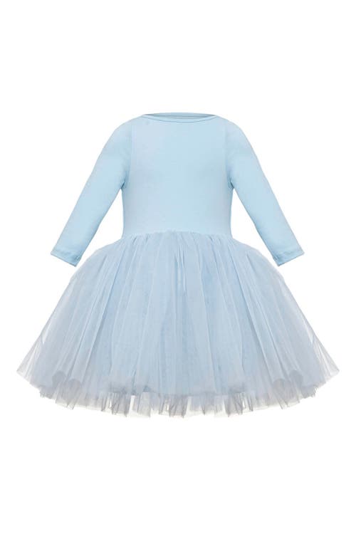 Mini Celebrities Kids'  Cotton Tulle Dress In Blue