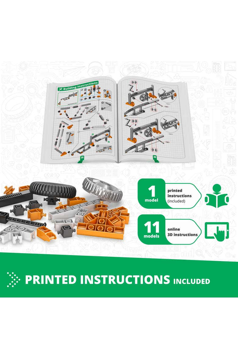 Mechanics, Gears And Worm Drives, Building Set, Alternate, color, Multicolored