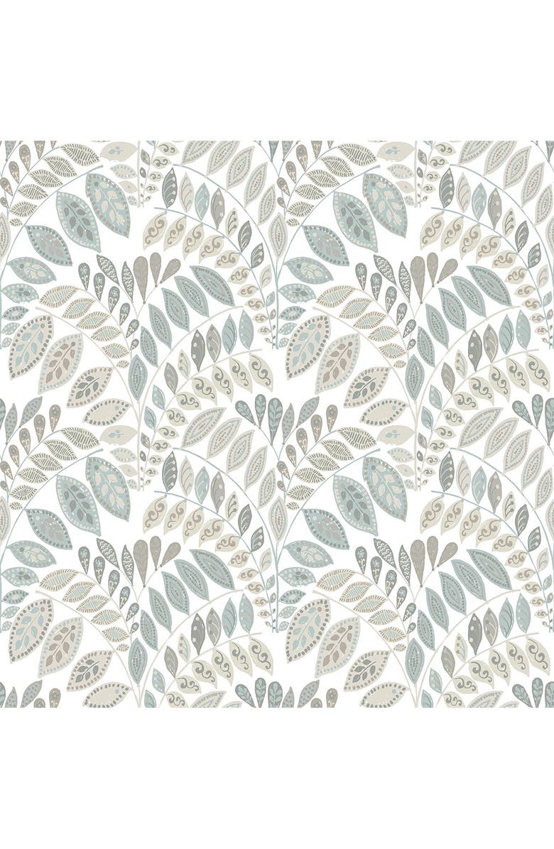 Wallpops Gustavus Peel & Stick Wallpaper, Main, color, Blue