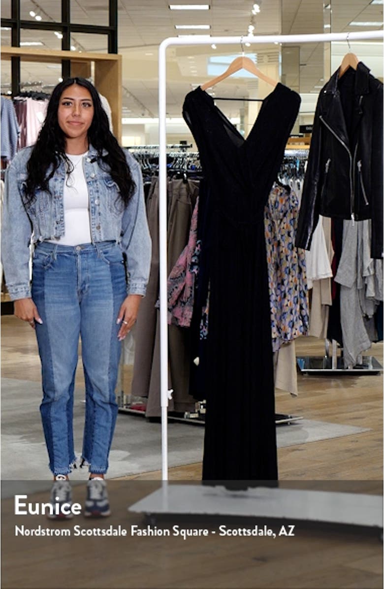 Nora Metallic Wide Leg Jumpsuit, sales video thumbnail