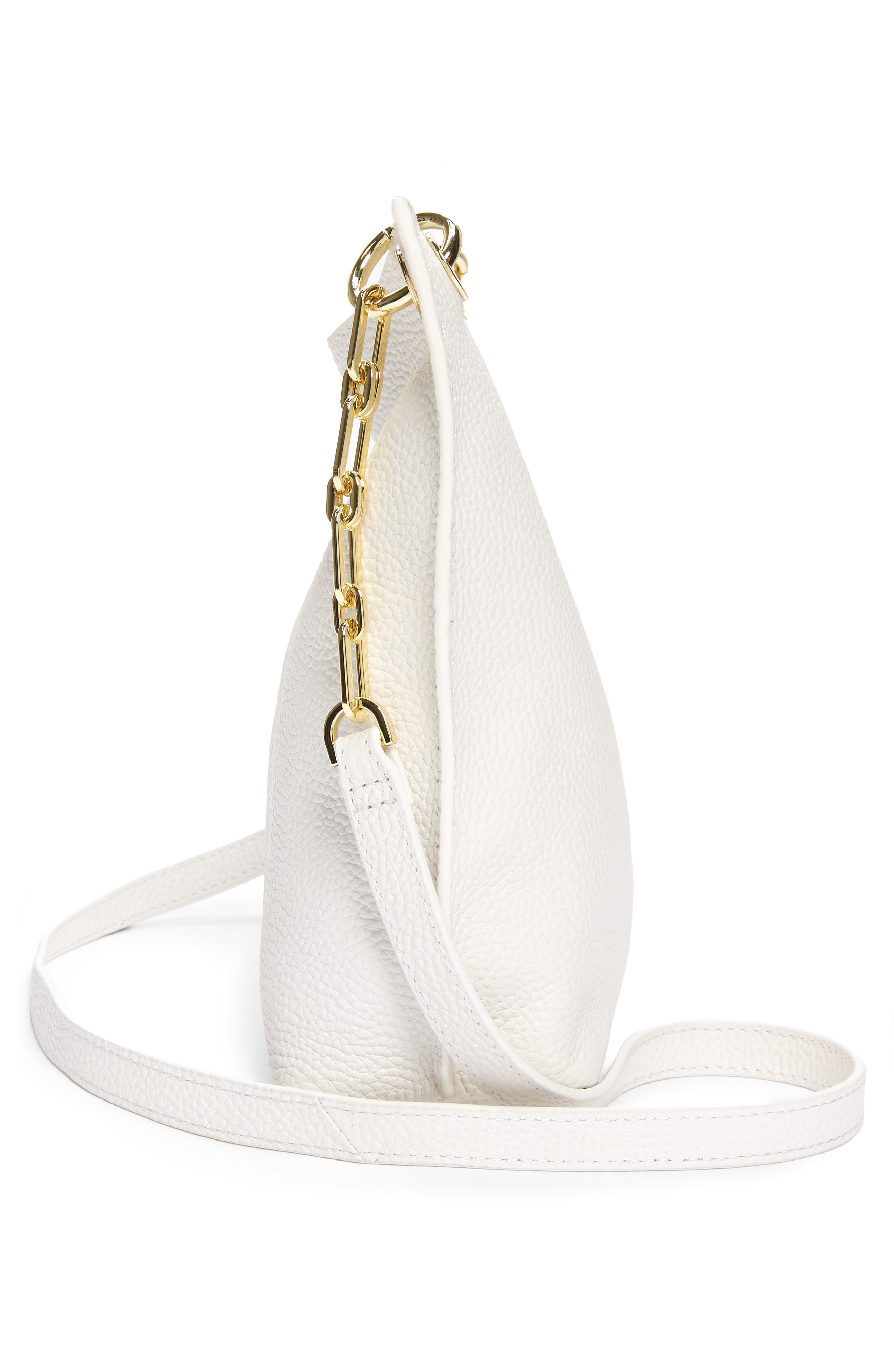 Mini Holiiee Leather Crossbody Bag, Alternate, color, WHITE