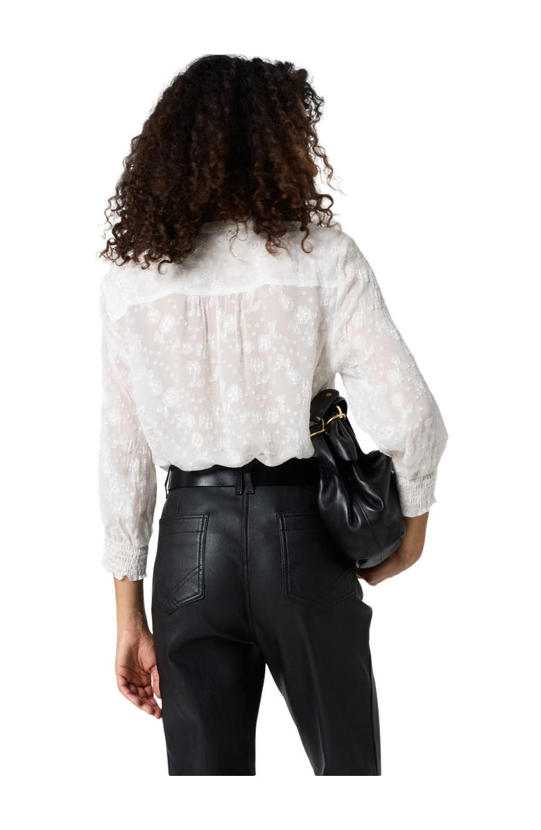 GERARD DAREL Callys Textured Floral Blouse, Alternate, color, Ecru