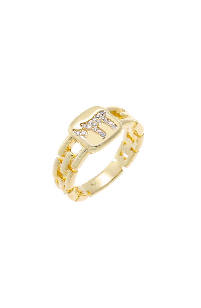 BY ADINA EDEN Pave Chai Chain Link Ring, Main, color, Gold