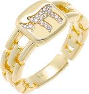 BY ADINA EDEN Pave Chai Chain Link Ring