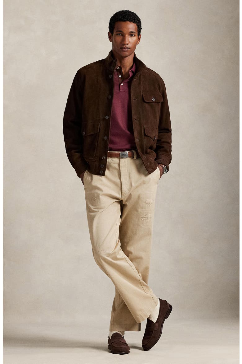 Long Sleeve Pima Cotton Polo, Alternate, color, SPRING WINE HEATHER