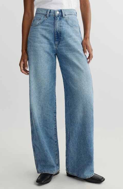 Taylor High Waist Relaxed Barrel Jeans (River)
