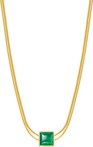 Karma and Luck Devote & Achieve - Emerald Evil Eye May Birthstone Necklace