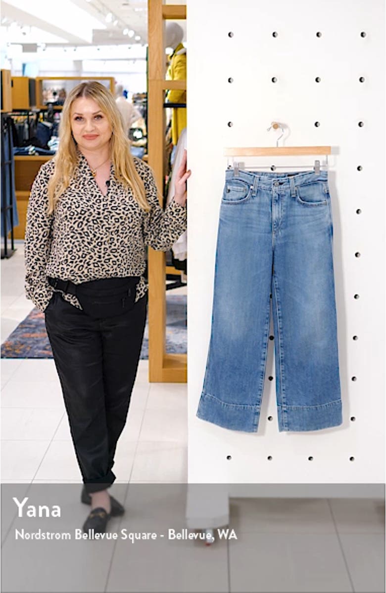 Etta High Waist Crop Wide Leg Jeans, sales video thumbnail
