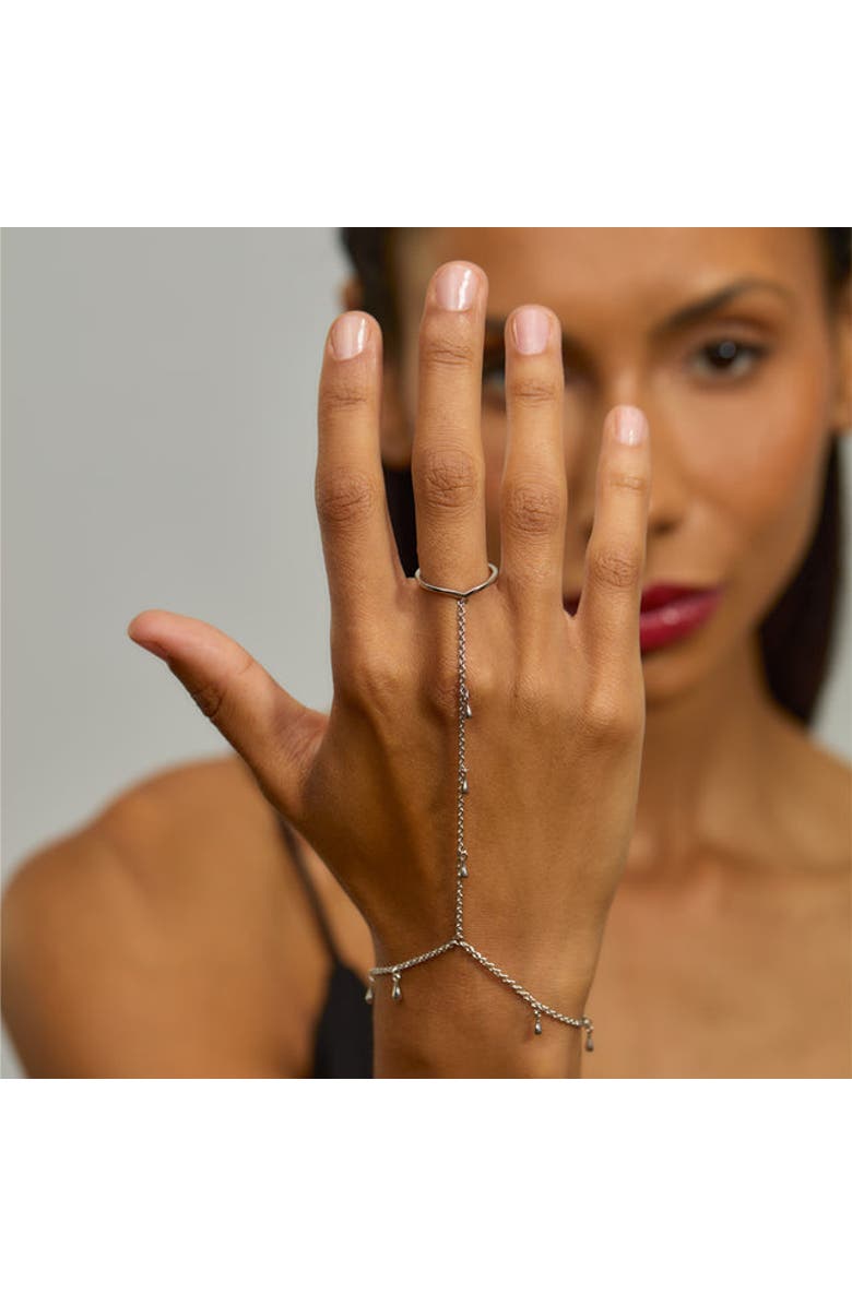 Lucy Quartermaine Multi Drop Hand Chain, Alternate, color, Sterling Silver