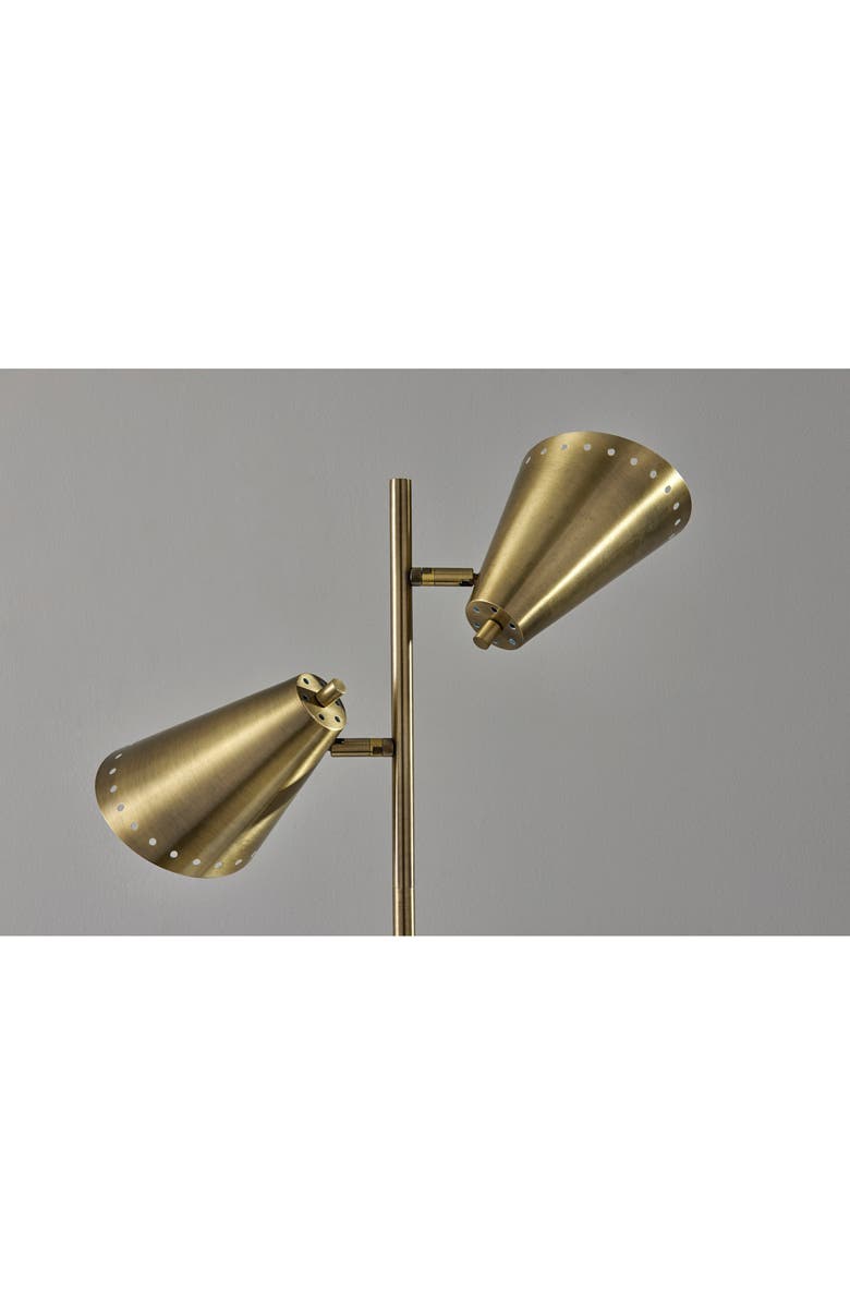 ADESSO LIGHTING Josephine Floor Lamp, Alternate, color, Antique Brass
