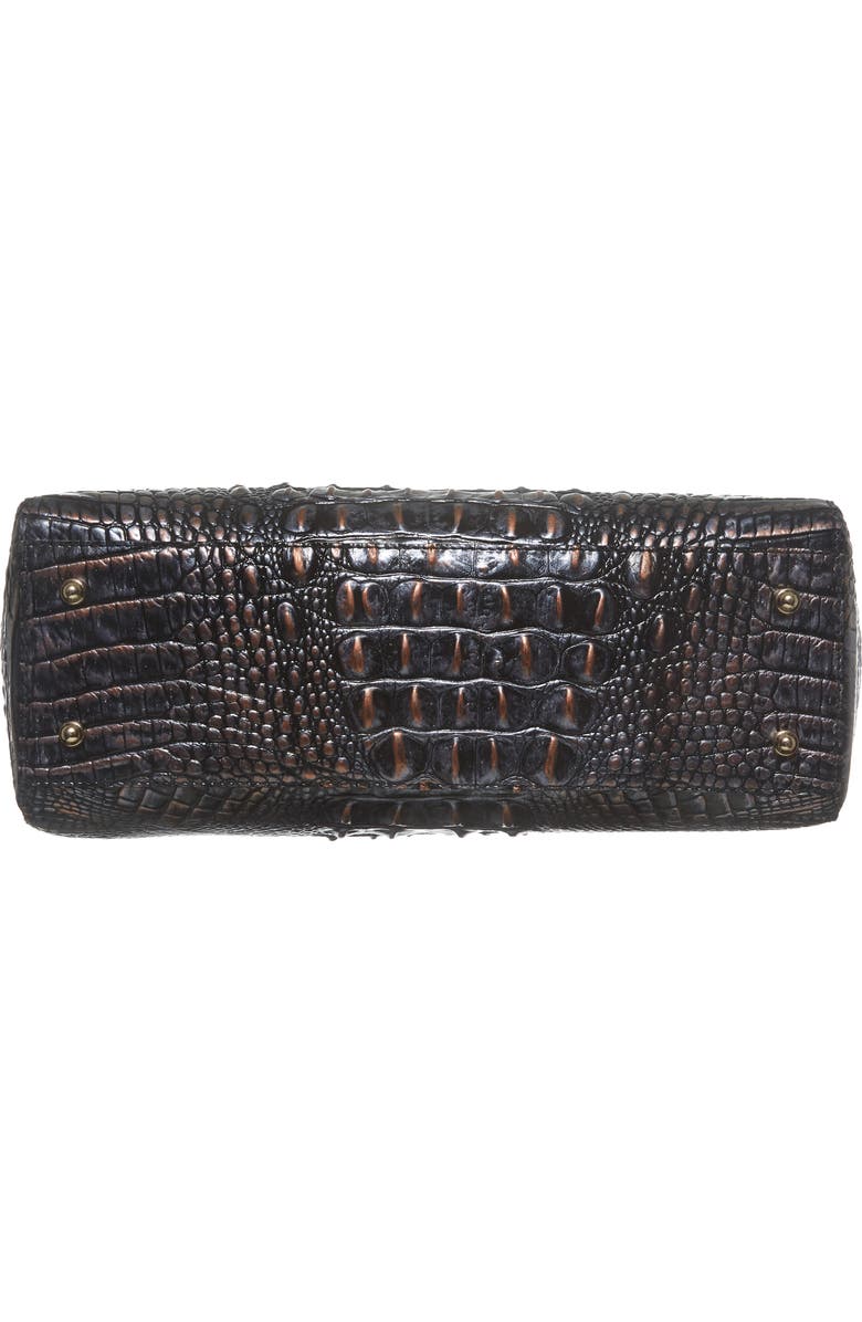 Brahmin Nadia Croc Embossed Leather Satchel, Alternate, color,