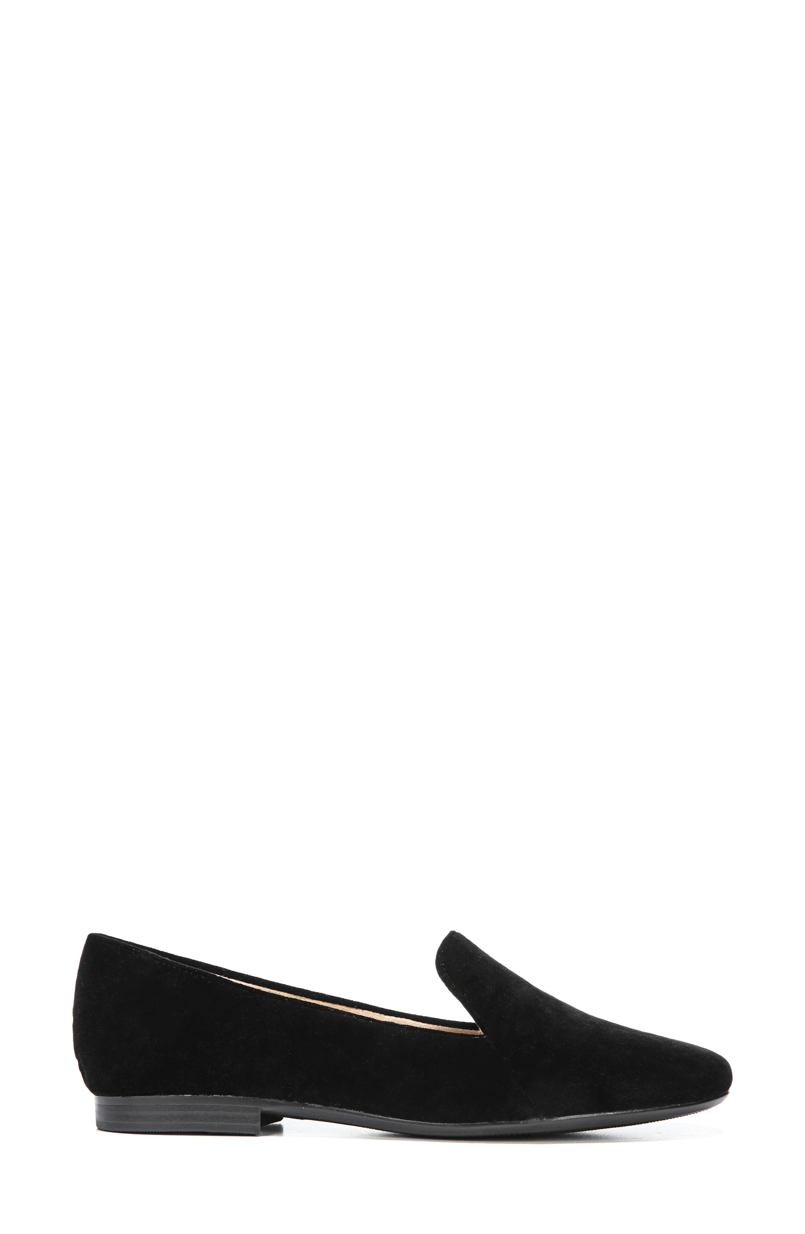Emiline Flat Loafer, Alternate, color, BLACK VELVET