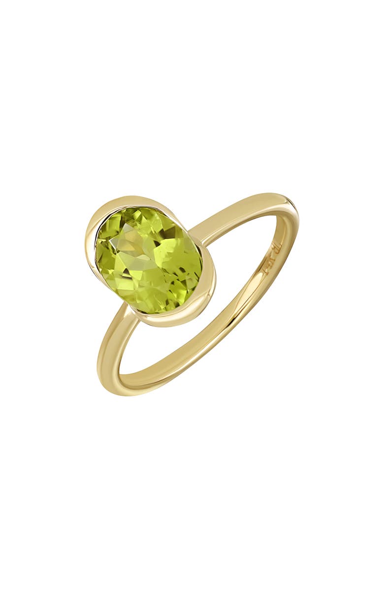 Bony Levy Iris 14K Yellow Gold Peridot Ring, Main, color, 14K Yellow Gold/ Peridot