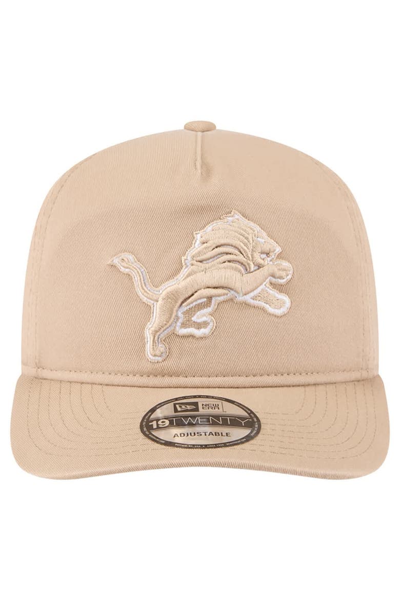 Men's New Era Tan Detroit Lions 19TWENTY Adjustable Hat, Alternate, color, Tan