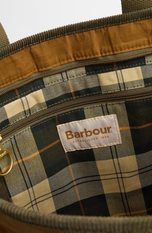 Barbour Mya Tote Bag In Dusky Green