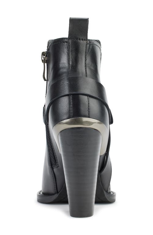 Dkny Tizz Block Western Ankle Boot In Black