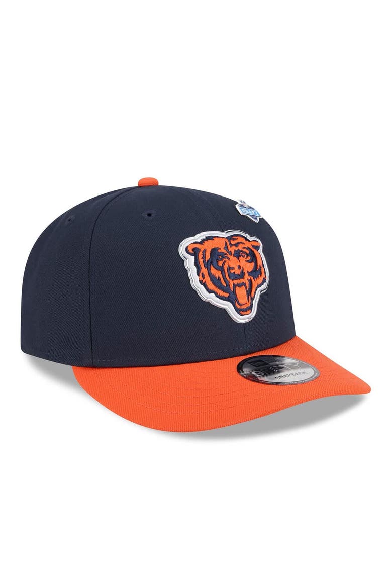Men's New Era  Navy/Orange Chicago Bears 2026 NFL Draft On Stage Pre-Curved 9FIFTY Snapback Hat, Alternate, color, Navy