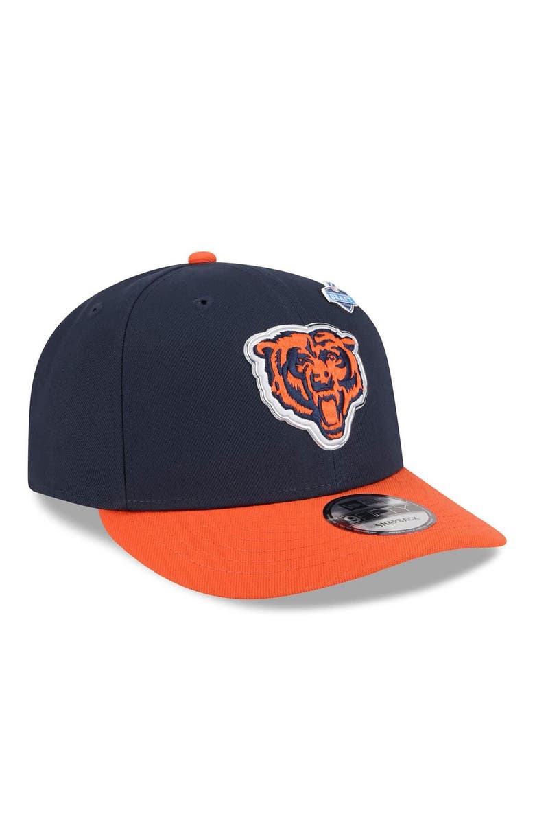 New Era Men's New Era  Navy/Orange Chicago Bears 2026 NFL Draft On Stage Pre-Curved 9FIFTY Snapback Hat, Alternate, color, Navy
