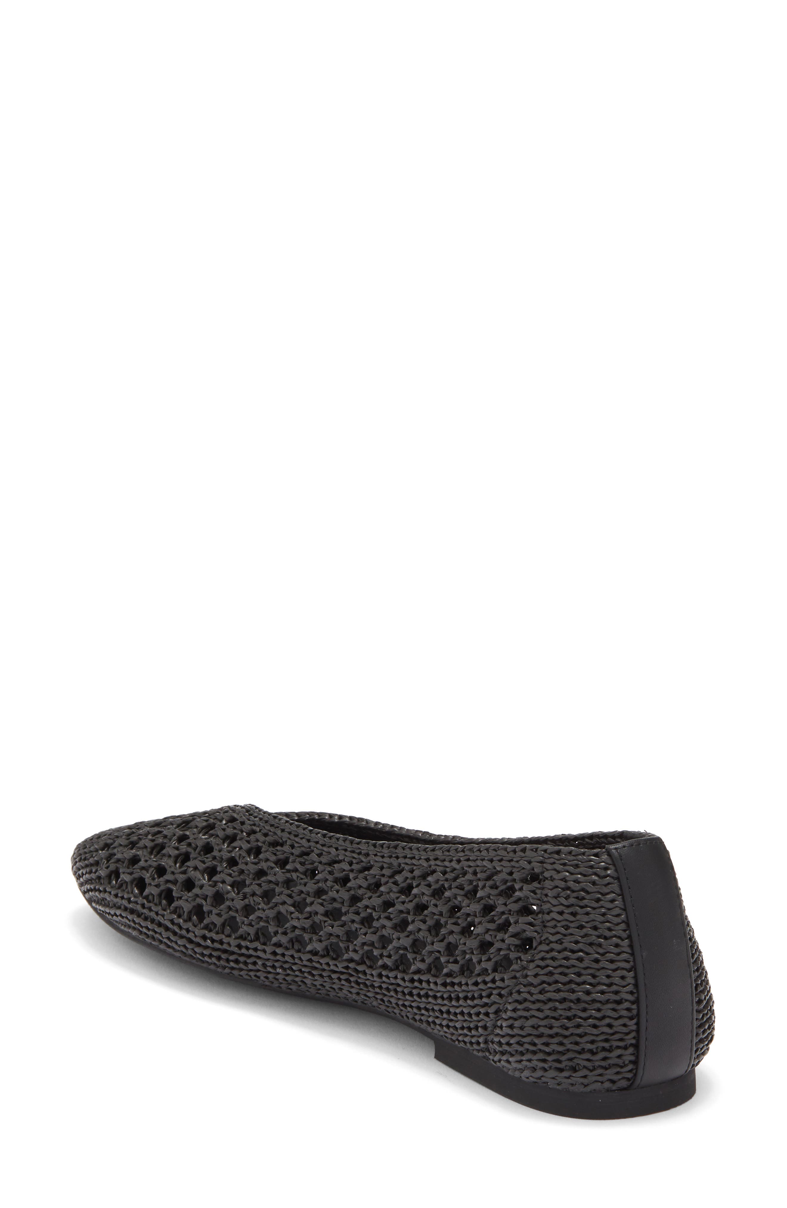 NORDSTROM RACK Monroe Weave Flat, Alternate, color, Black