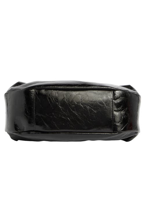 Rag & Bone Hudson Leather Hobo Bag In Black