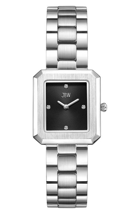 Arc Single Essential Lab Created Diamond Bracelet Watch, 23mm