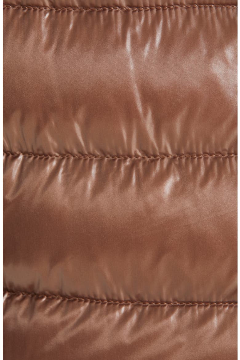 High/Low Quilted Down Puffer Coat with Removable Hooded Inset, Alternate, color, MINK
