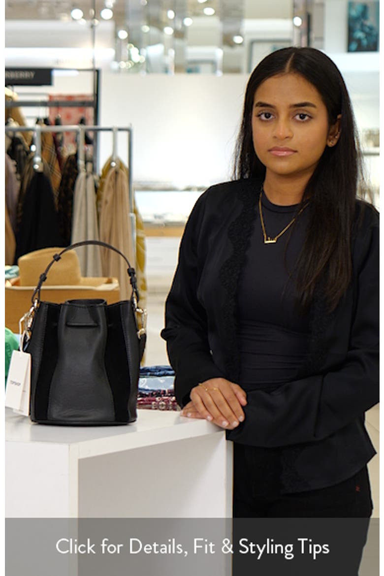 Colette Leather & Suede Bucket Bag video