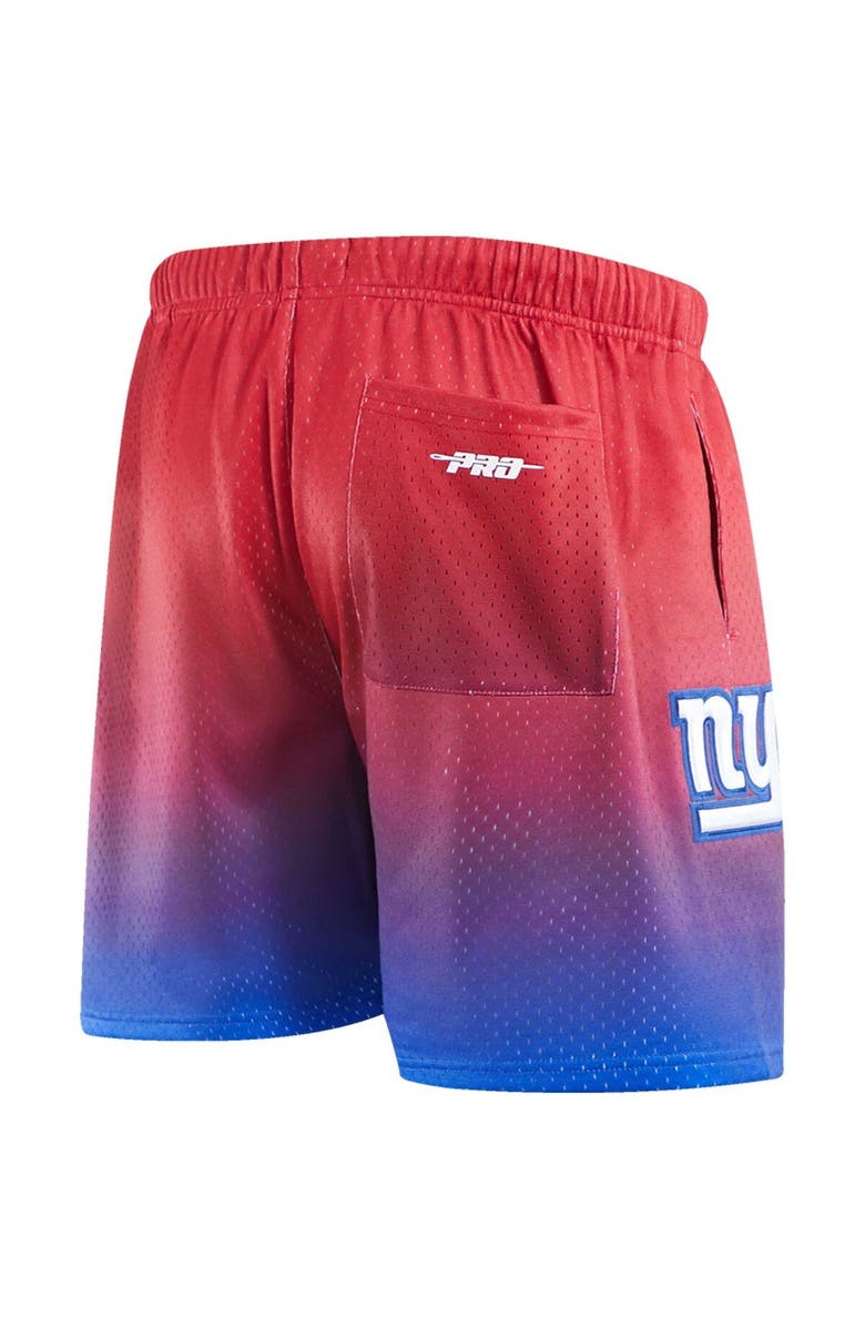 PRO STANDARD Men's Pro Standard Royal/Red New York Giants Ombre Mesh Shorts, Alternate, color, Royal