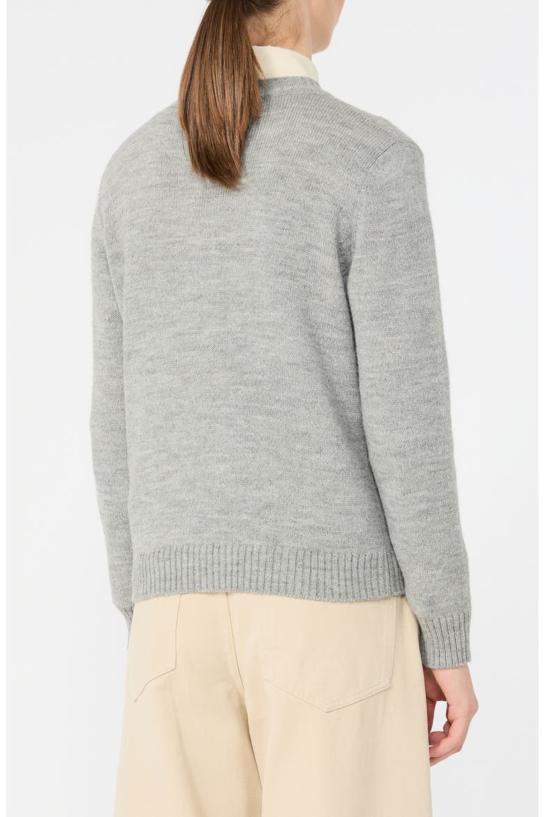 Sheep Crewneck Sweater, Alternate, color, LIGHT GREY