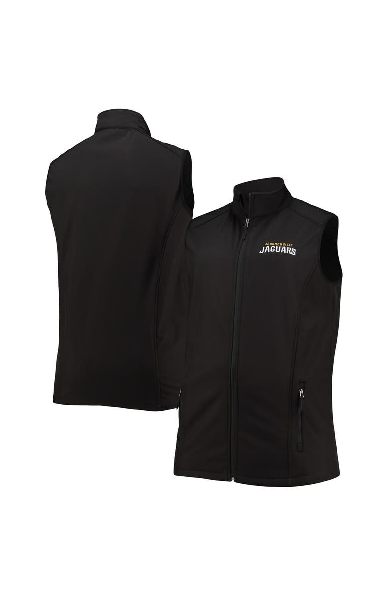 DUNBROOKE Men's Dunbrooke Black Jacksonville Jaguars Big & Tall Archer Softshell Full-Zip Vest, Main, color, Black
