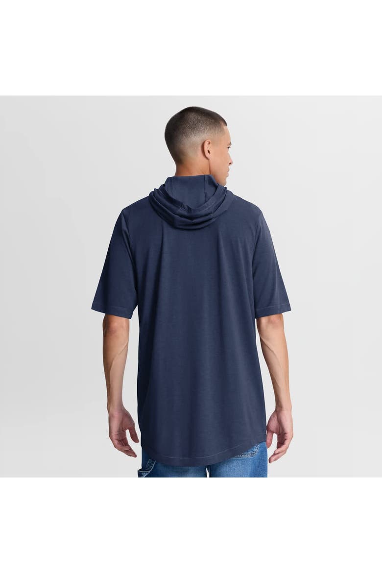 Men's Nike Navy Detroit Tigers Arched Wordmark Tri-Blend Hooded T-Shirt, Alternate, color, Navy