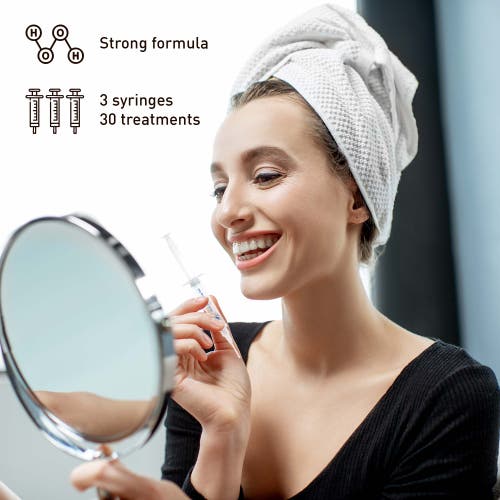 Pursonic Advanced Led Teeth Whitening Solution With Additional Syringes In White