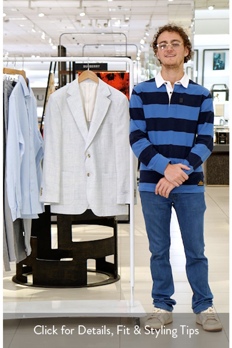 Hyperlight Soft Light Blue Mélange Wool & Linen Blend Sport Coat video