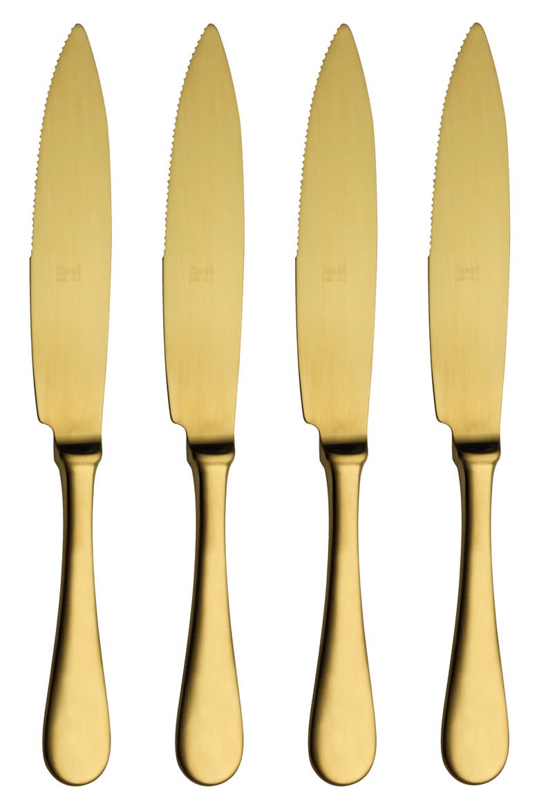 American 4-Piece Steak Knife Set, Main, color, GOLD