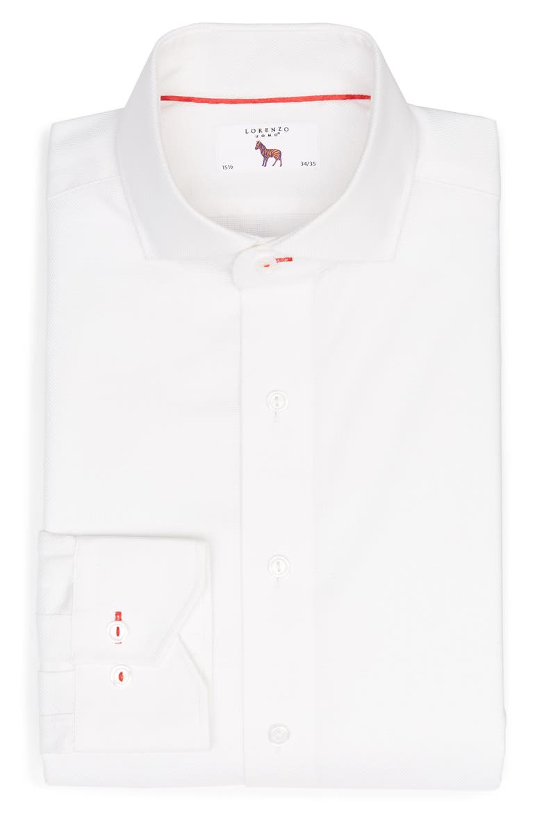 Regular Fit Solid Dress Shirt, Alternate, color, WHITE