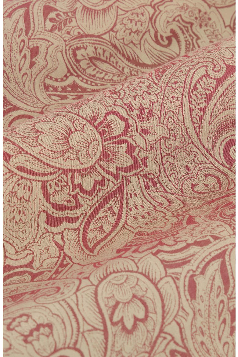 Hudson Paisley Stretch Shirt, Alternate, color, GARNET